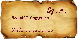 Szabó Angyalka névjegykártya